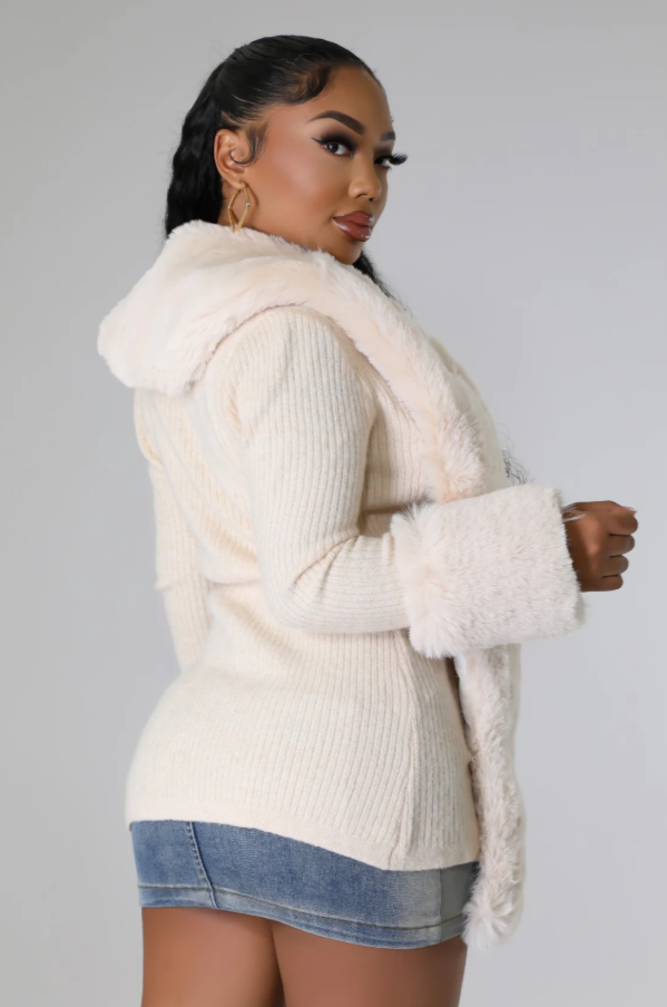 Luxe Teddy Bear Cardigan