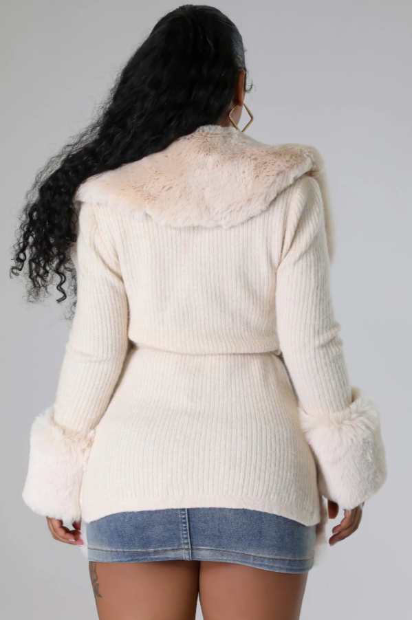 Luxe Teddy Bear Cardigan