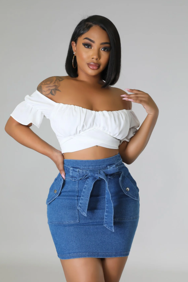 Ashen Aura Crop Top
