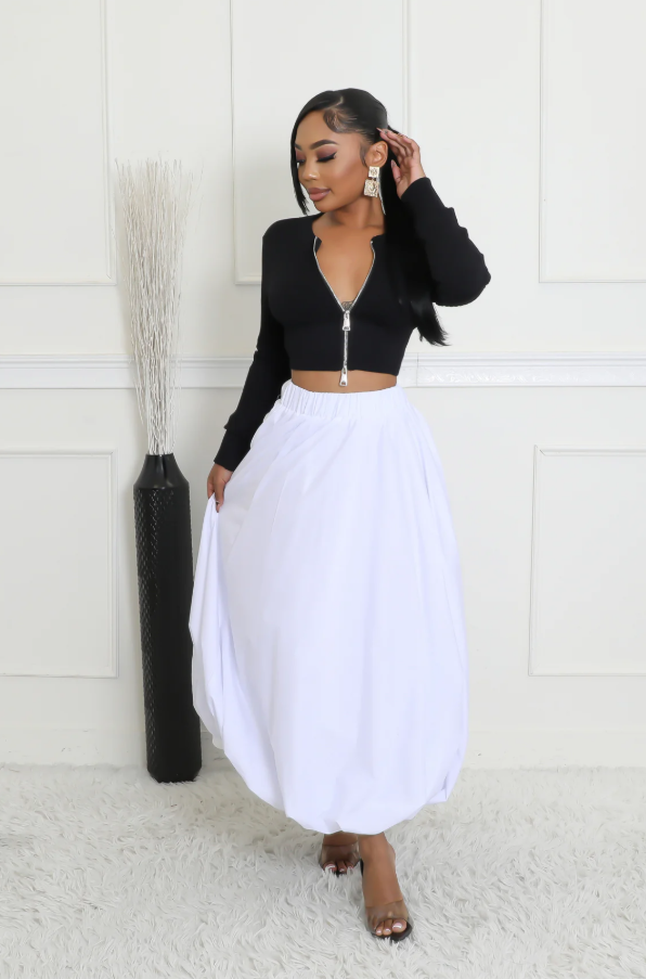Ivory Bloom Skirt