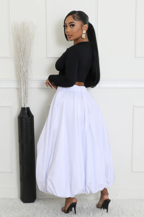 Ivory Bloom Skirt